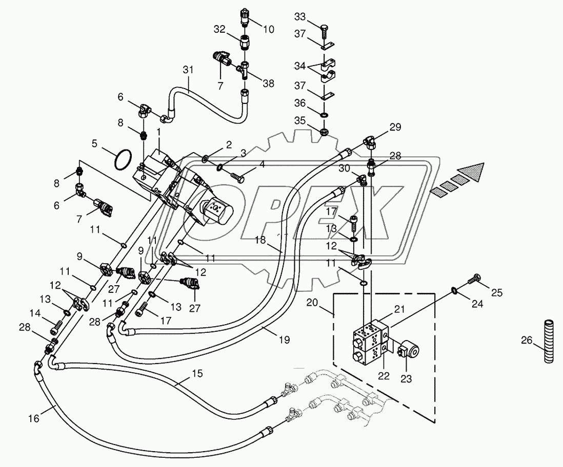 Traction drive pump