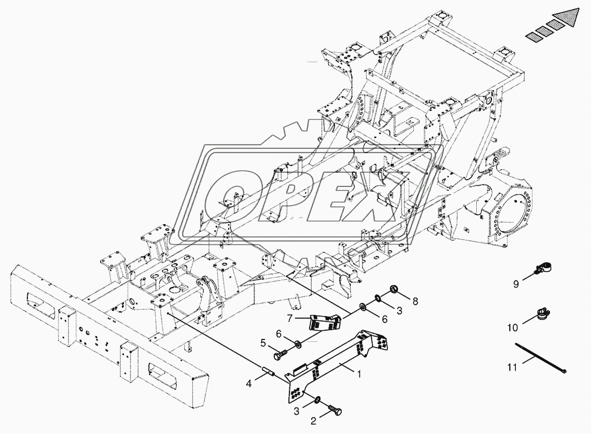 Wiring harness fastening