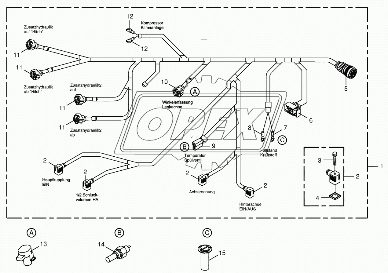 Wiring Harness-rear/drive valve