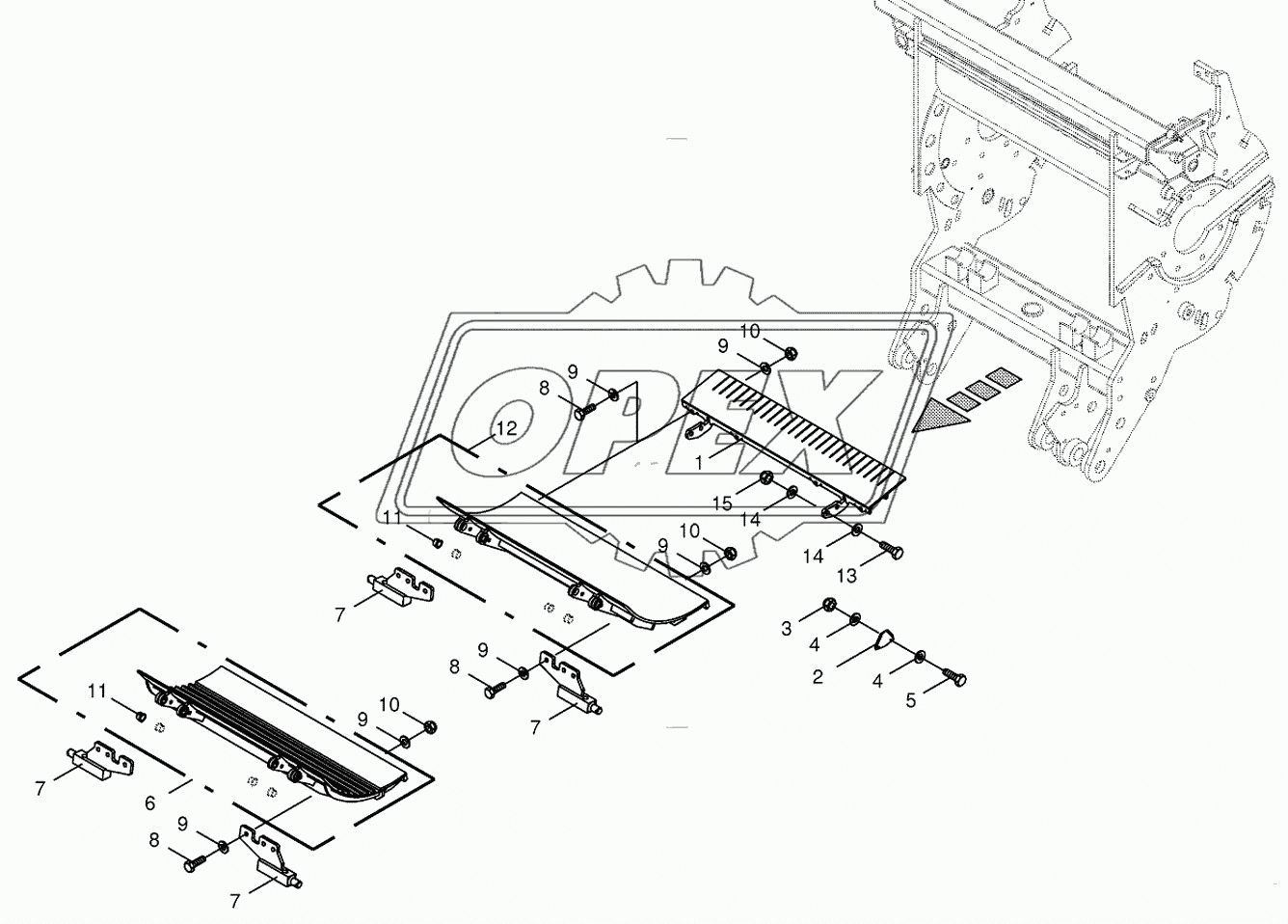 Husk/friction ground-spring-mounted