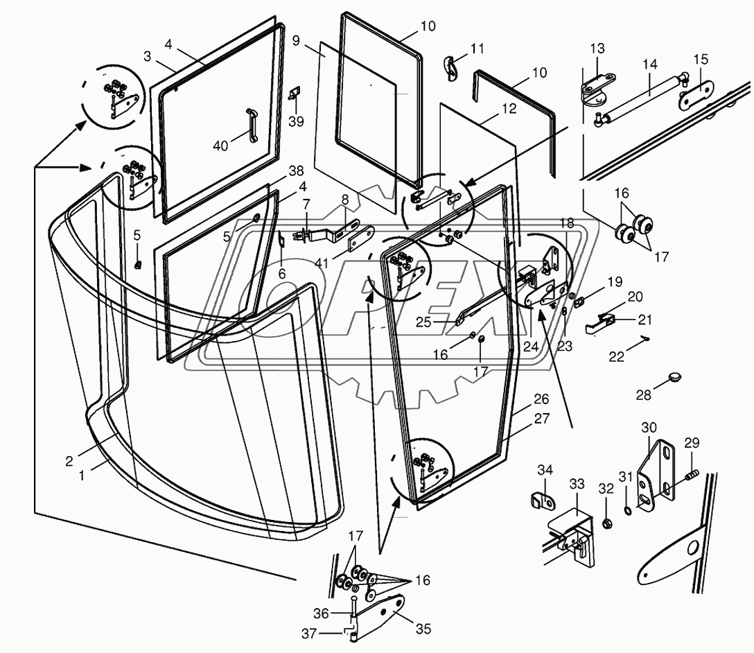 Cab-glazing