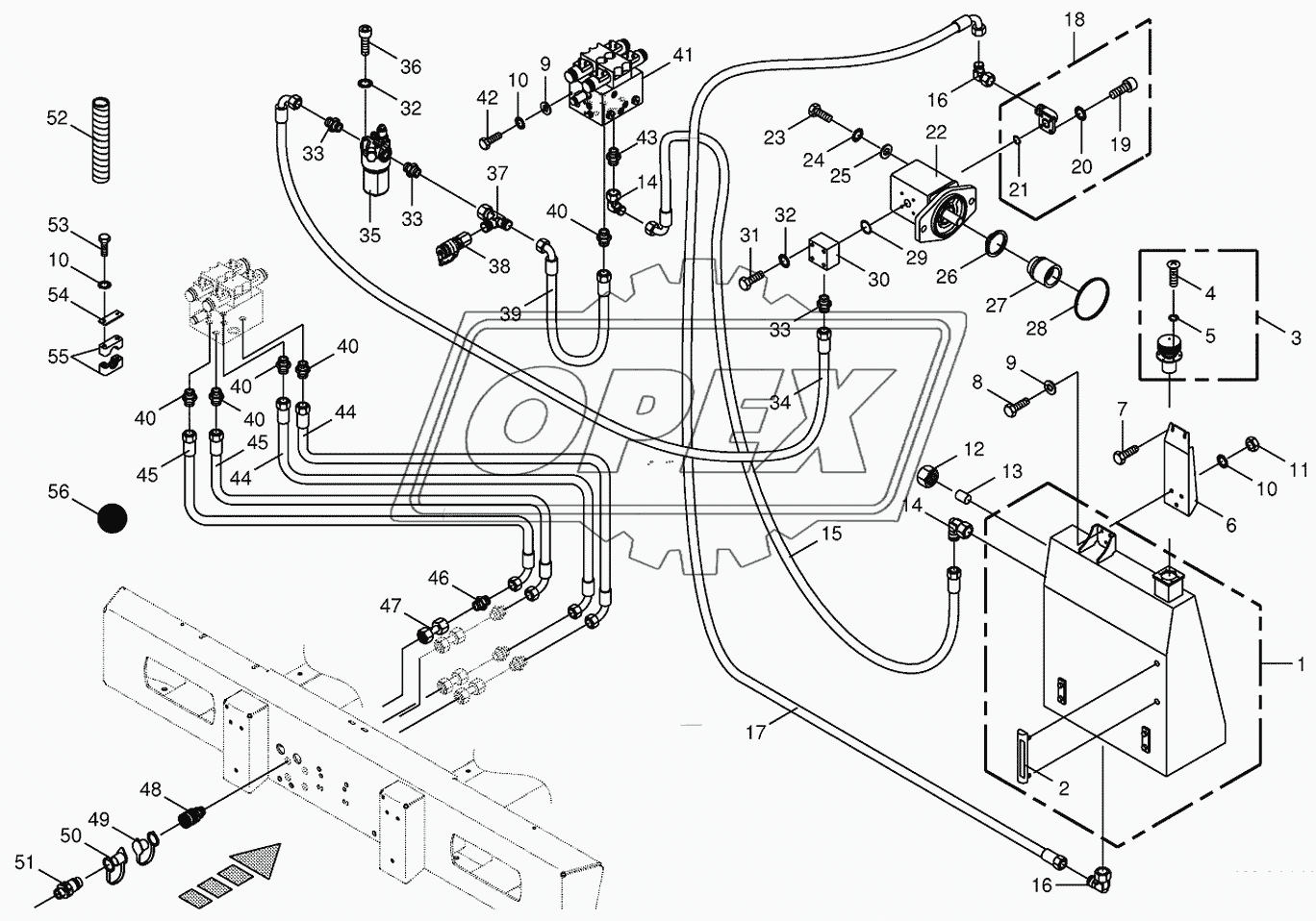 Hydraulics-additive connection back 2