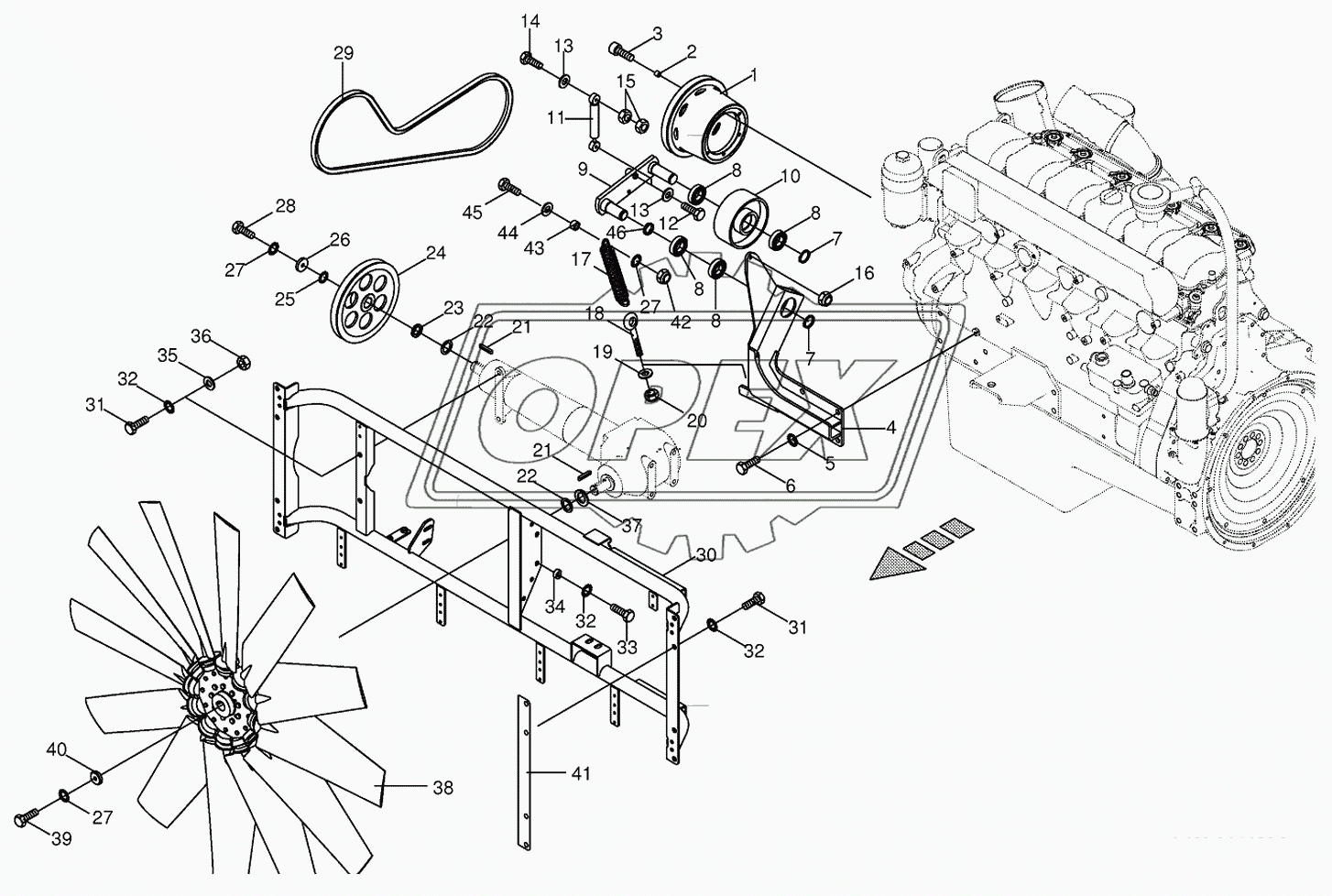 Ventilator wheel/Drive