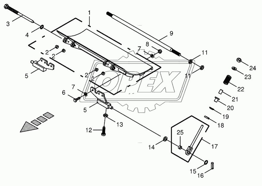 Drum base-spring-mounted