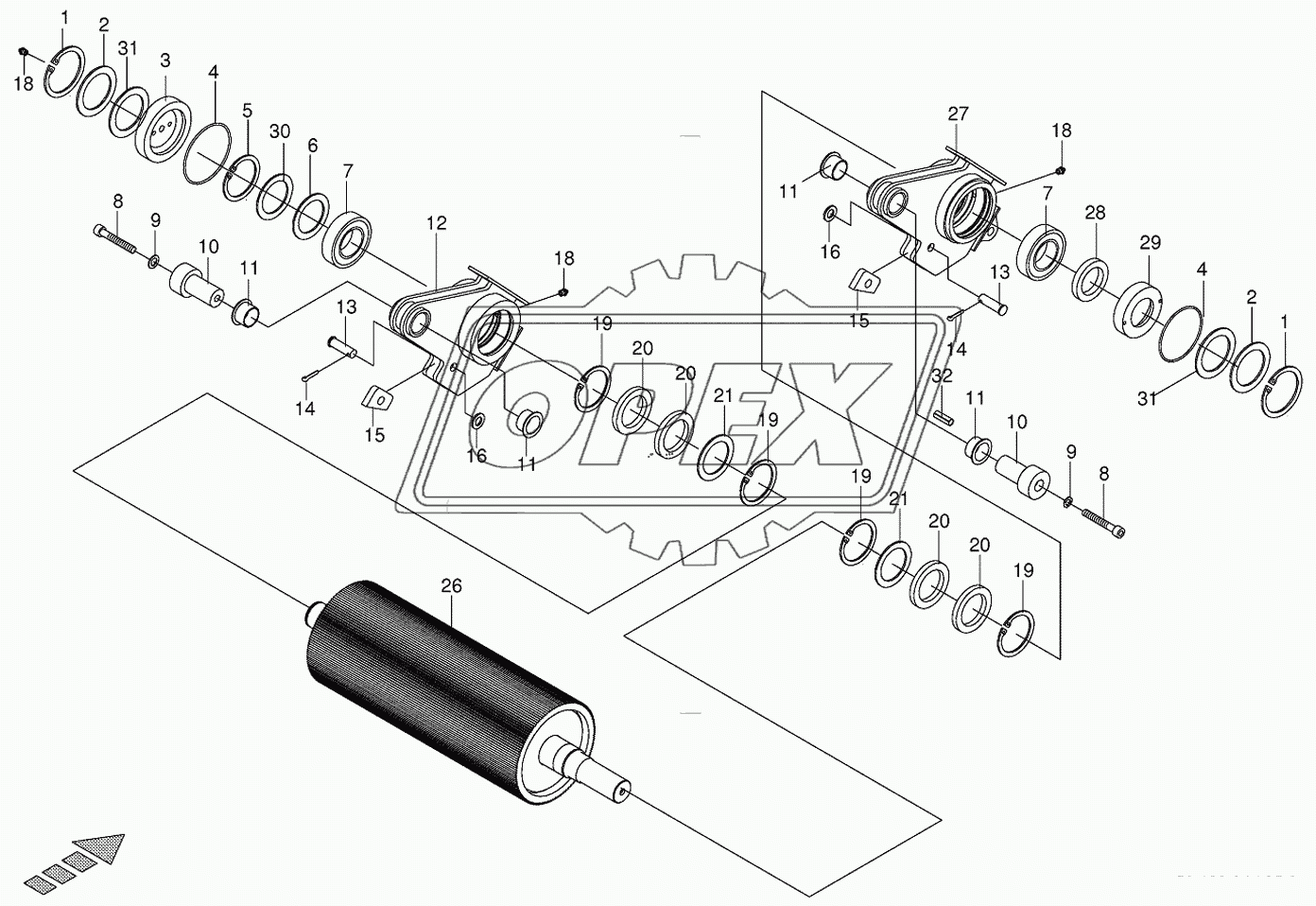 Roller front