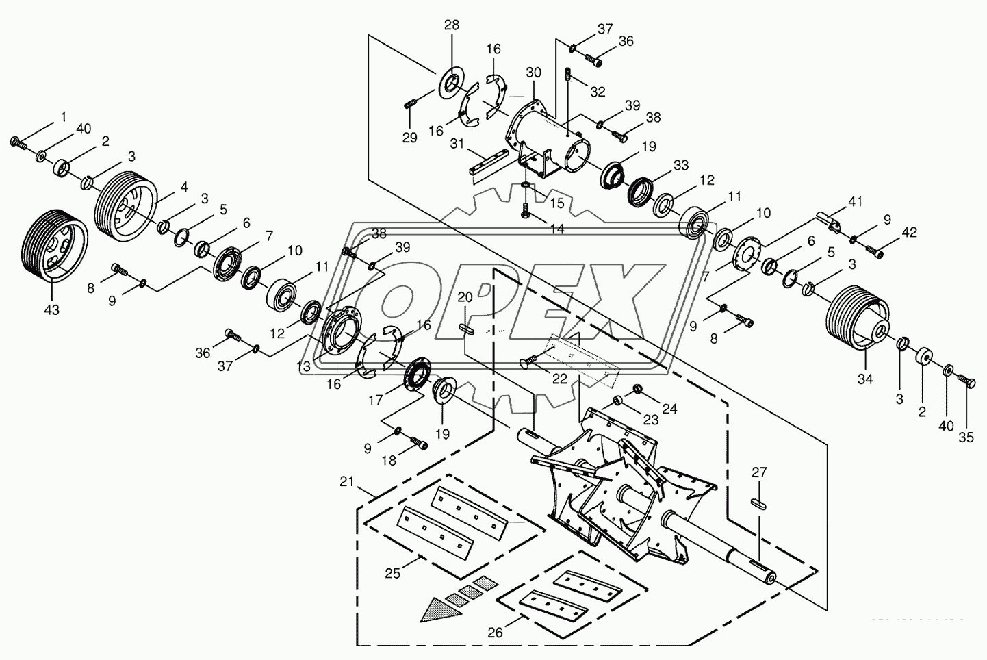 Discharge accelerator/bearing