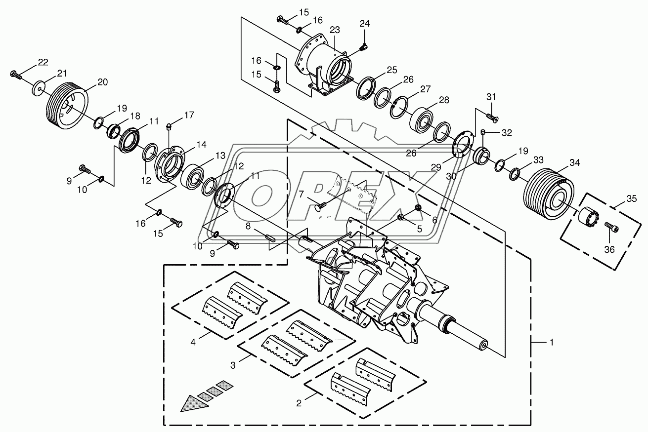 Discharge accelerator/bearing