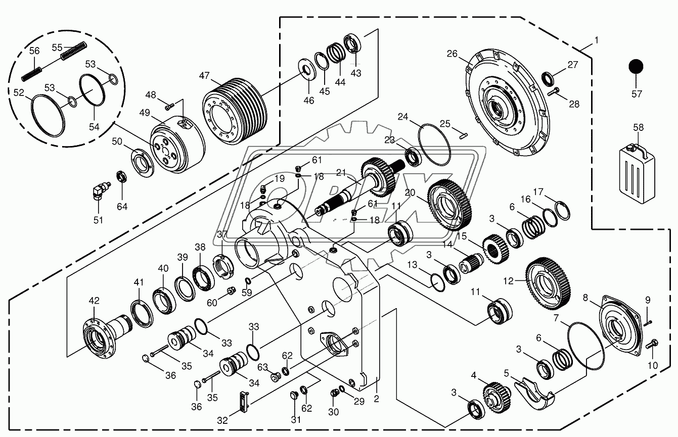 Motor output gear