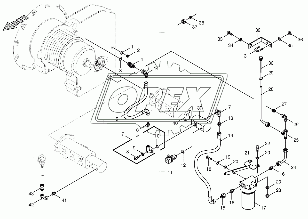 Gear oil cooler