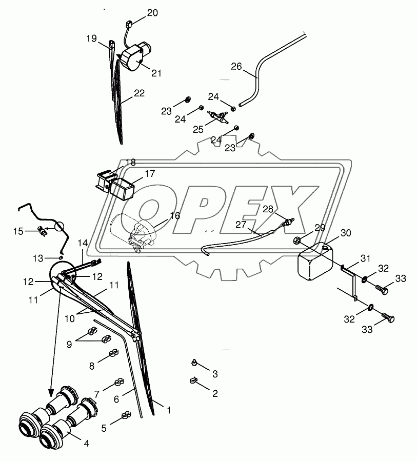 Glass wiper