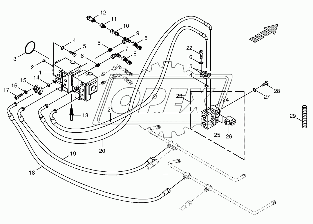 Traction drive pump