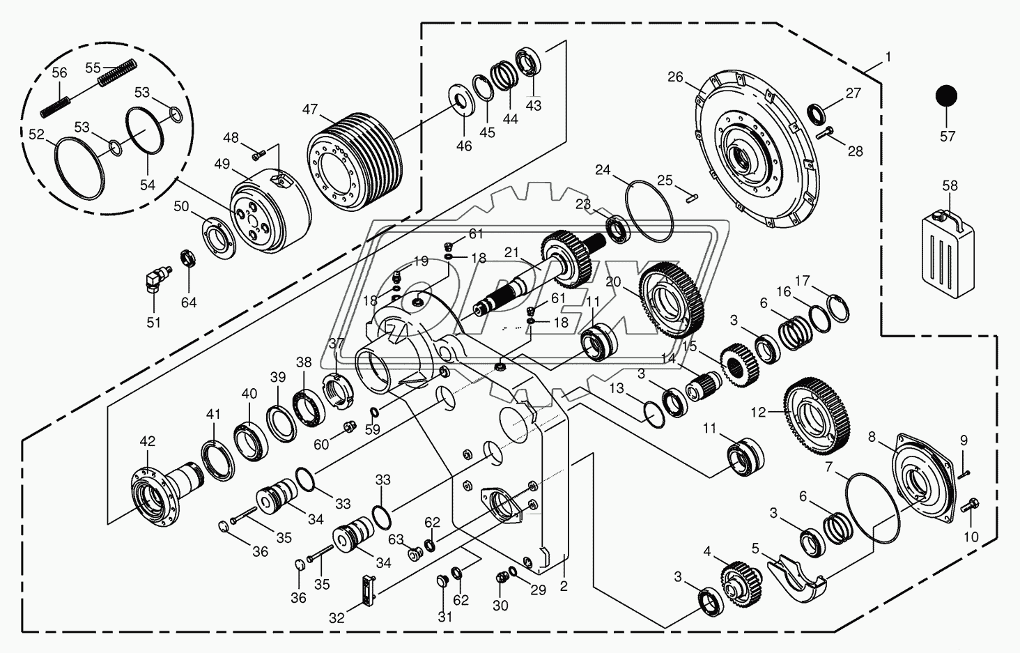 Motor output gear