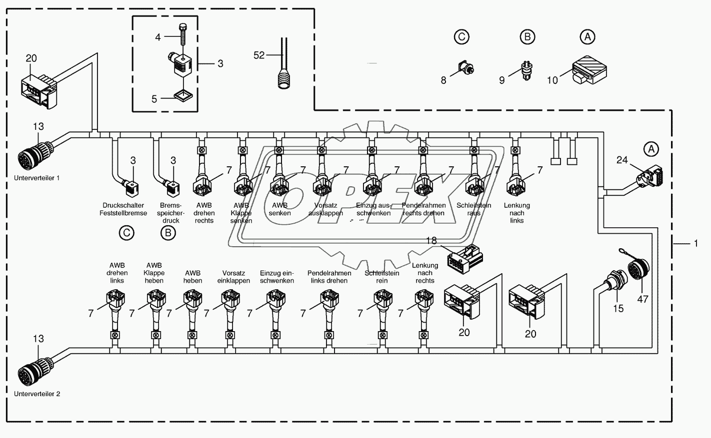 Wiring Harness- valve block