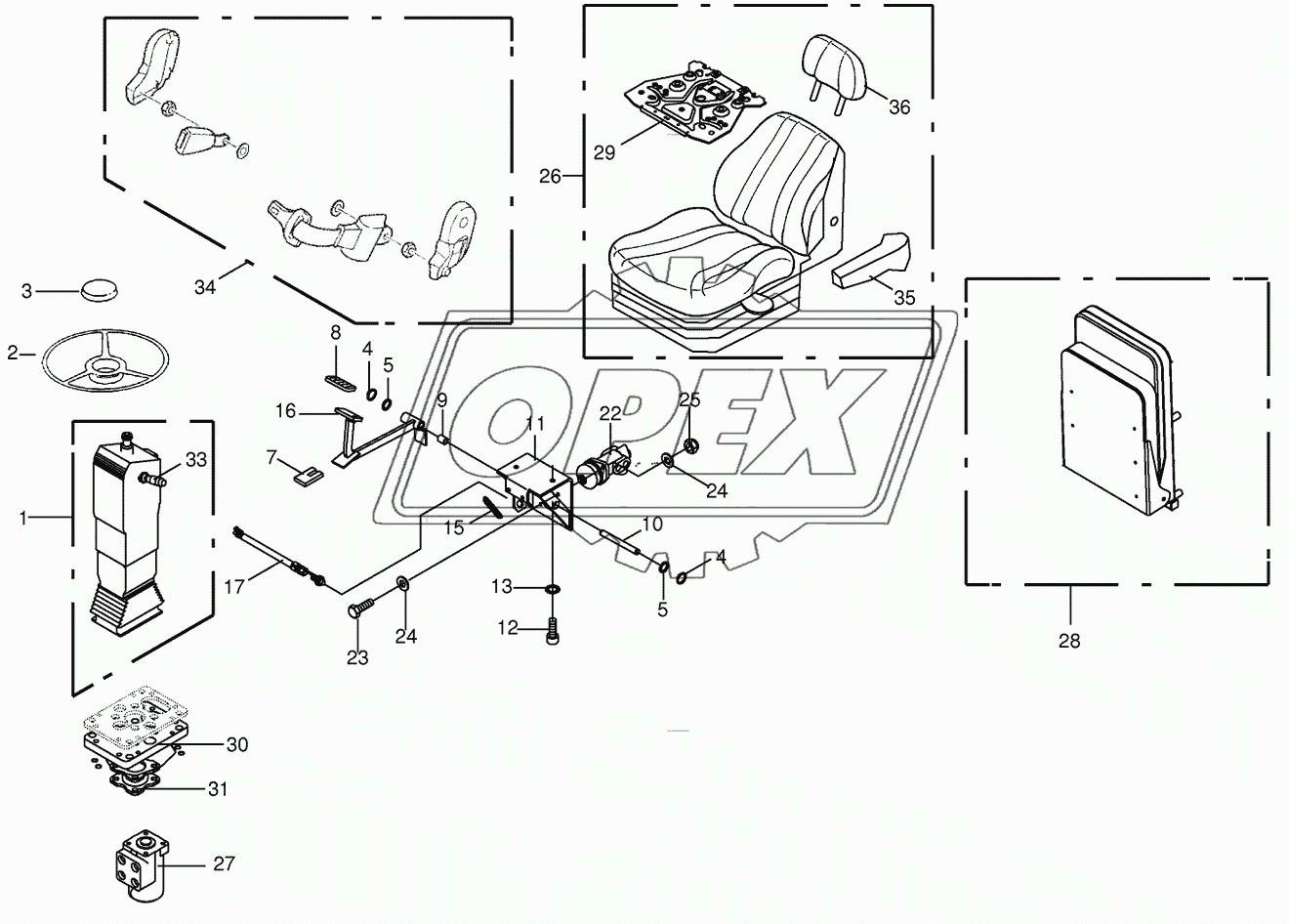 Steering columm