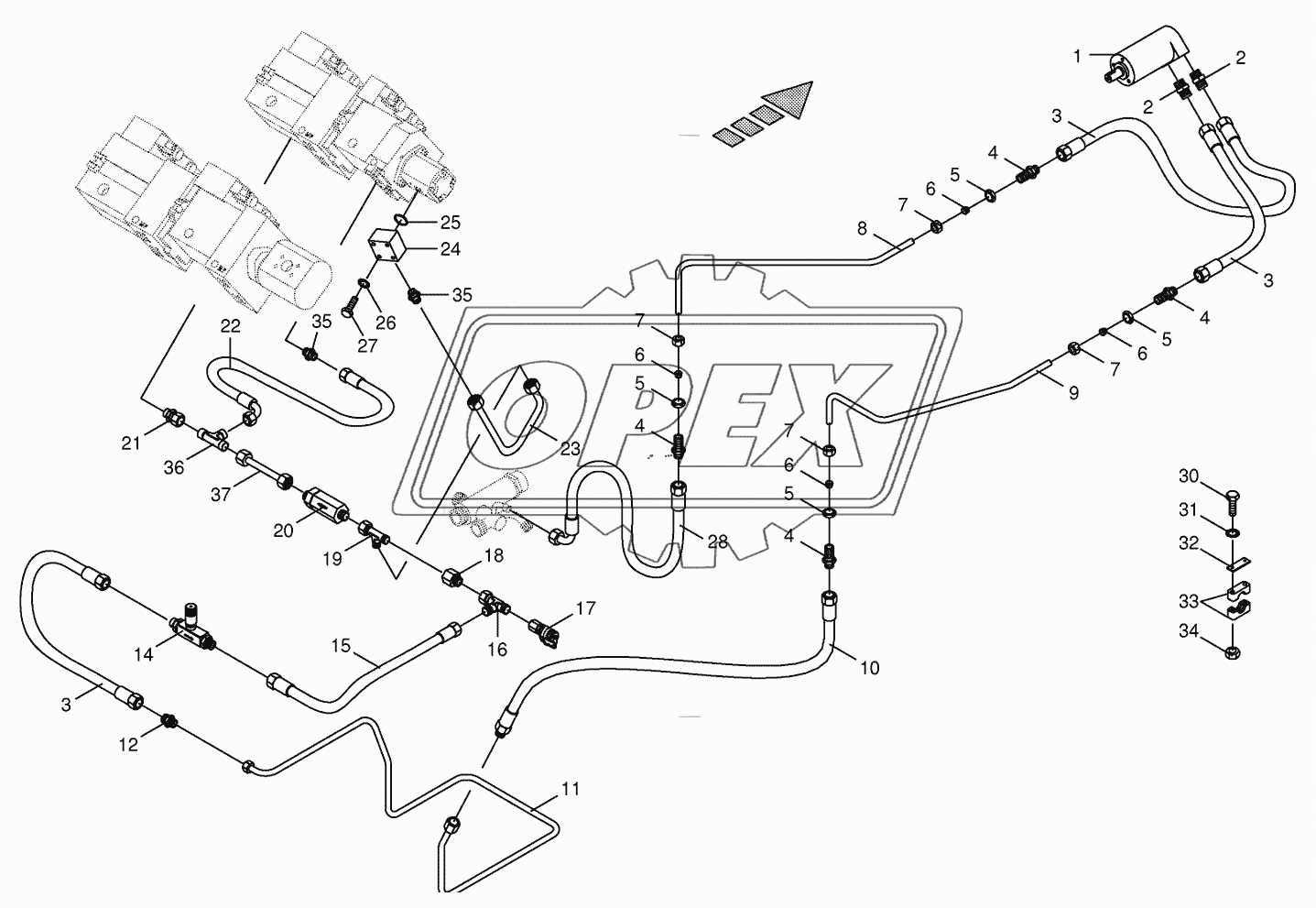 Hydraulics- sieve drive