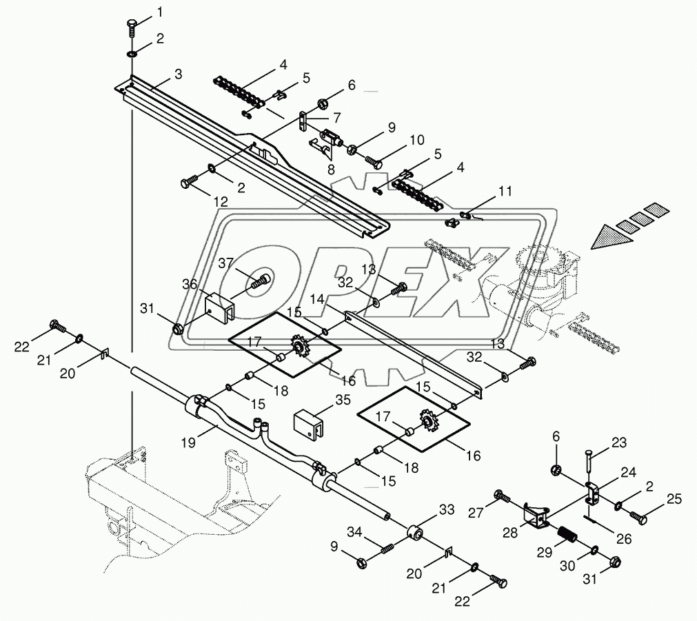 Sharpening device drive