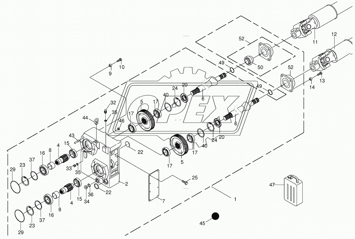 Auxiliary gearbox/Drive