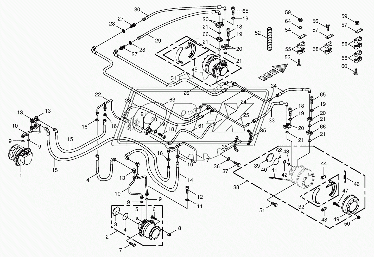 Traction drive wheel engine