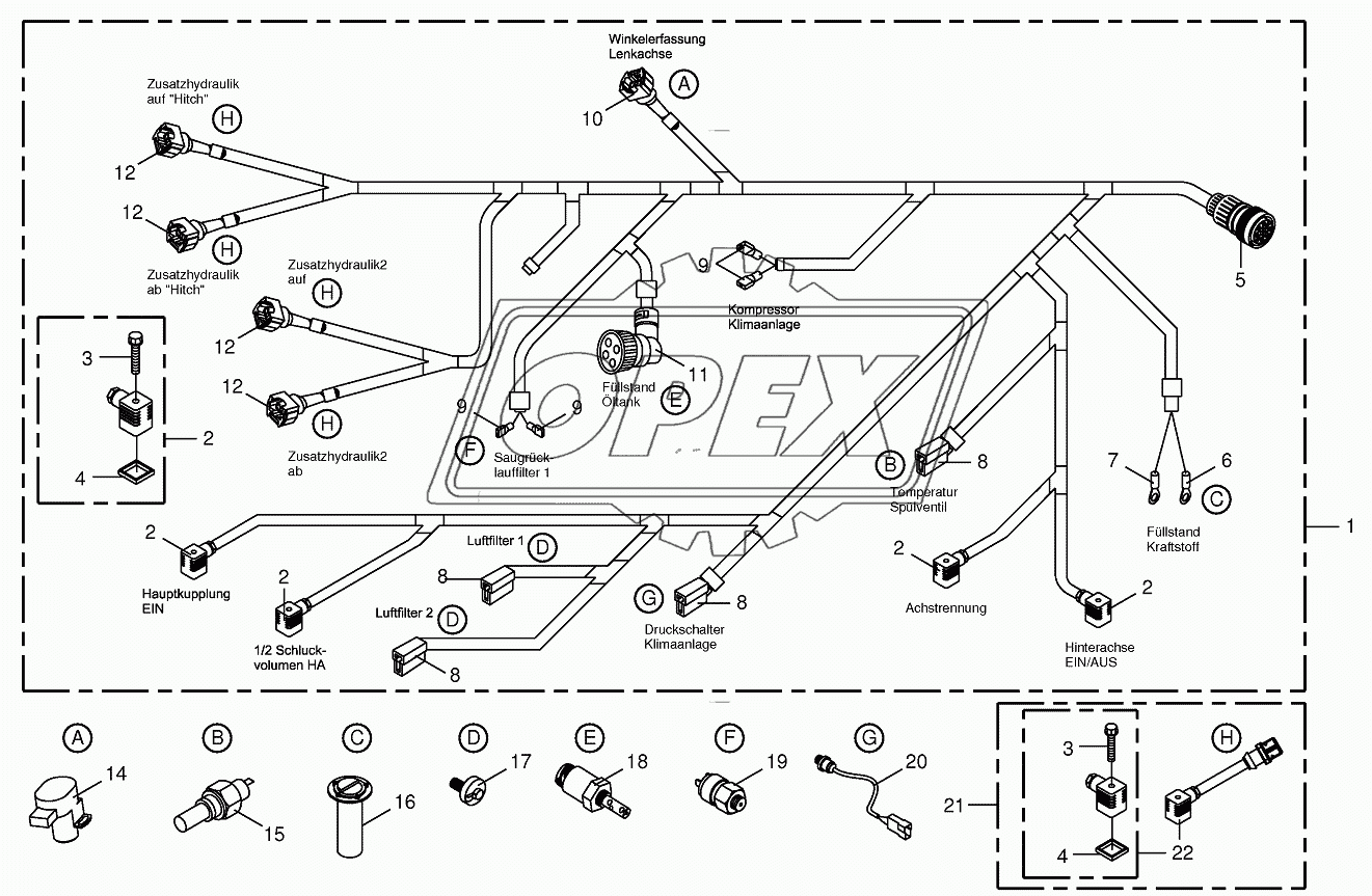 Wiring Harness-rear/drive valve