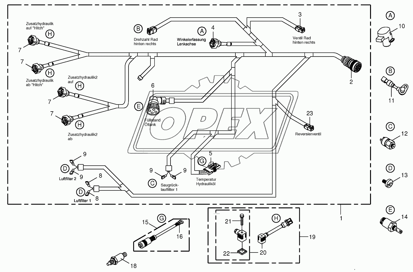 Wiring Harness-rear/drive valve