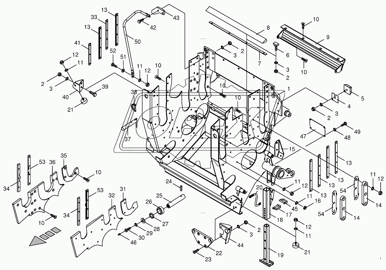 Feeder Housing with support foot