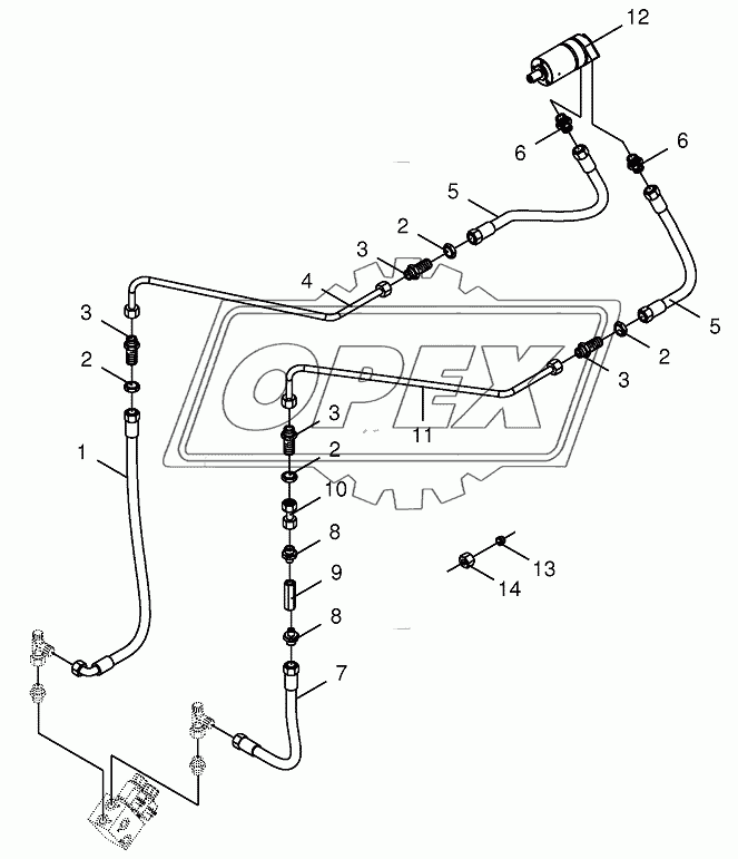 Hydraulics-sieve drive 1