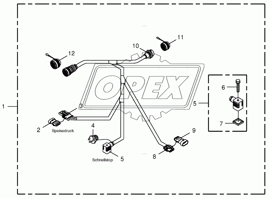 Wiring harness-CropControl/RockProtect