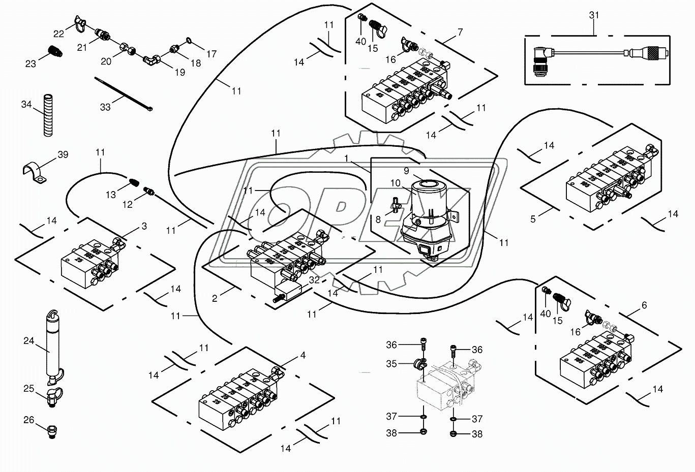 Central lubrication №833001-863100