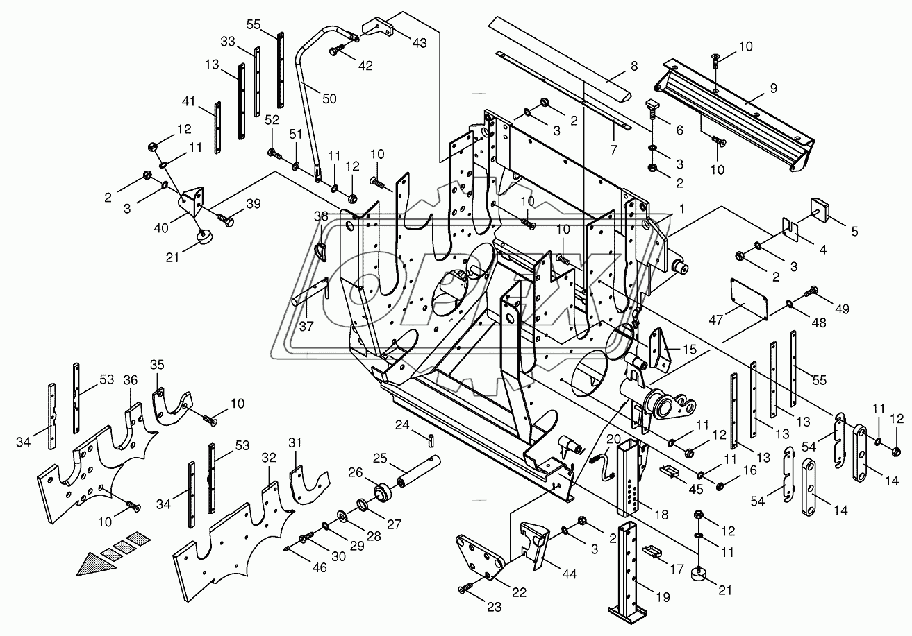 Feeder Housing with support foot