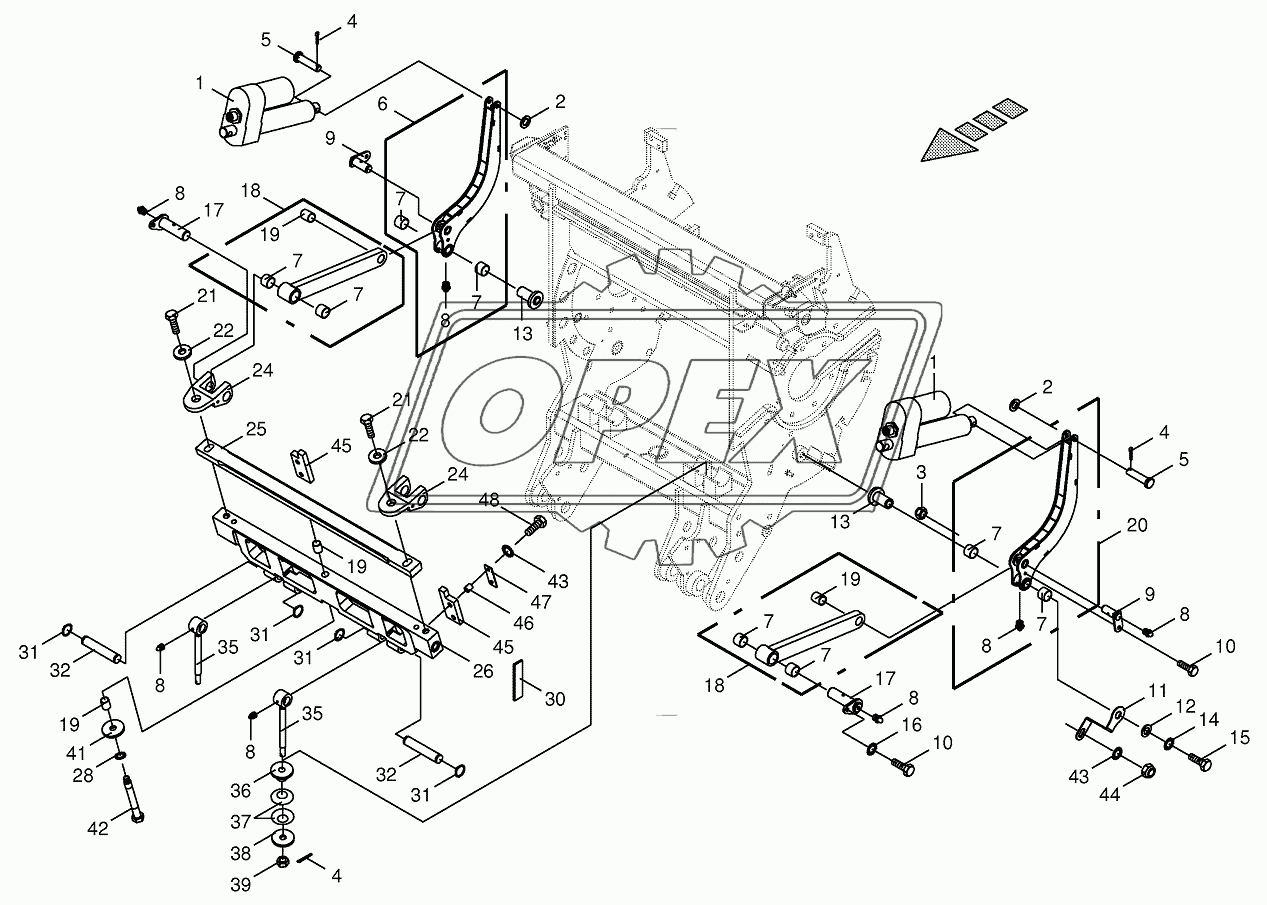 Shear bar adjustment 1