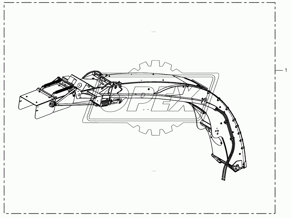 Discharge chute assembl