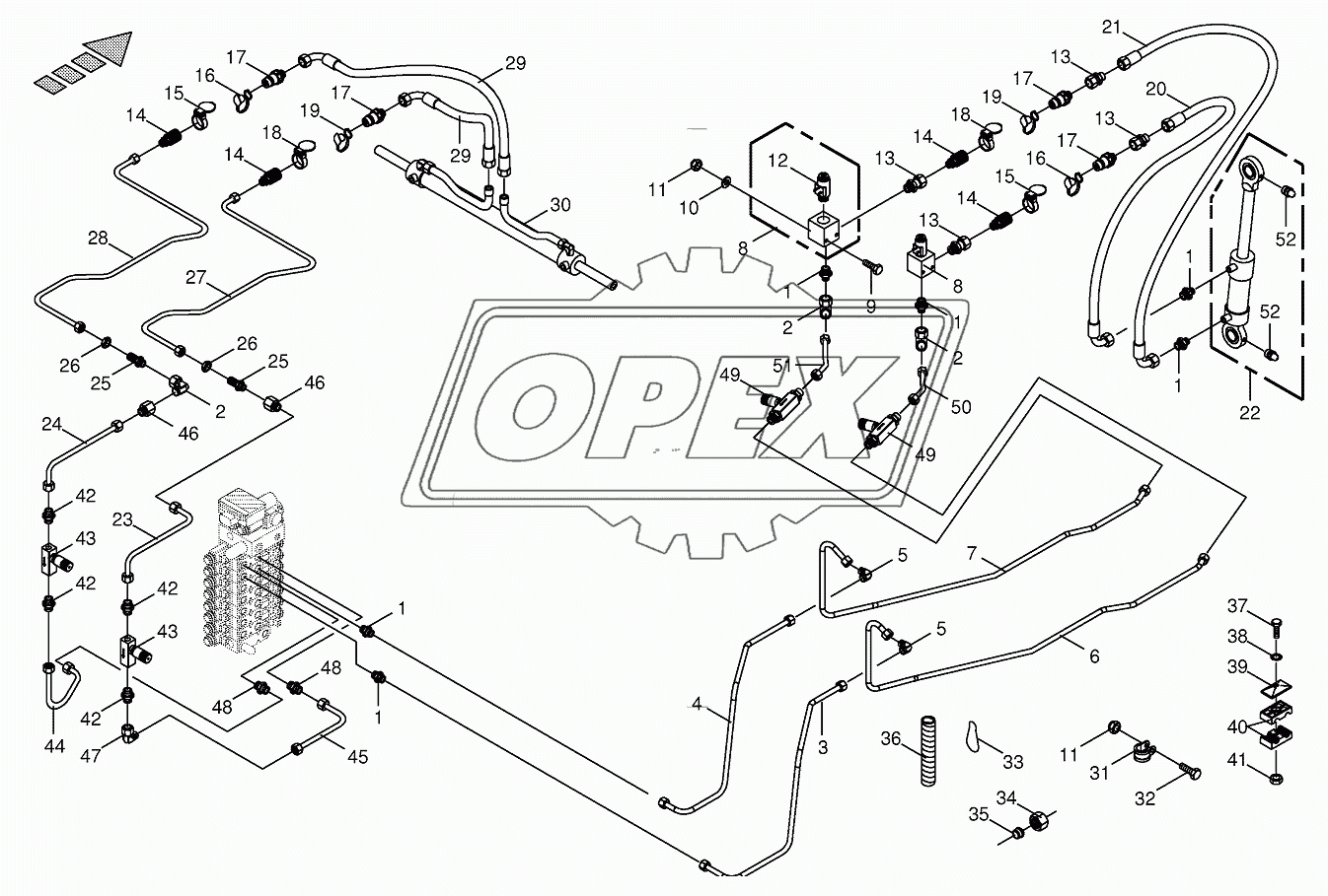 Hydraulics-sharpening device/transv. ground following