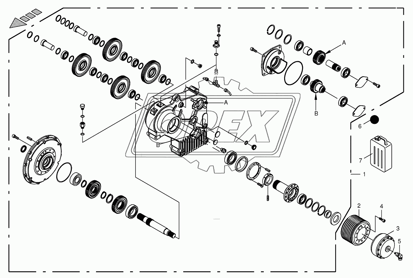 Motor output gear 3