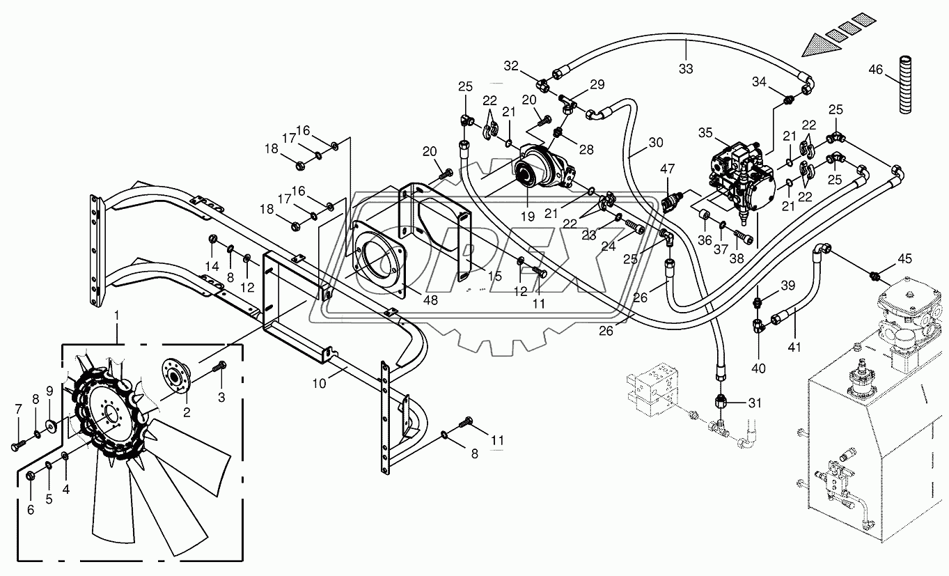 Ventilator wheel/Drive