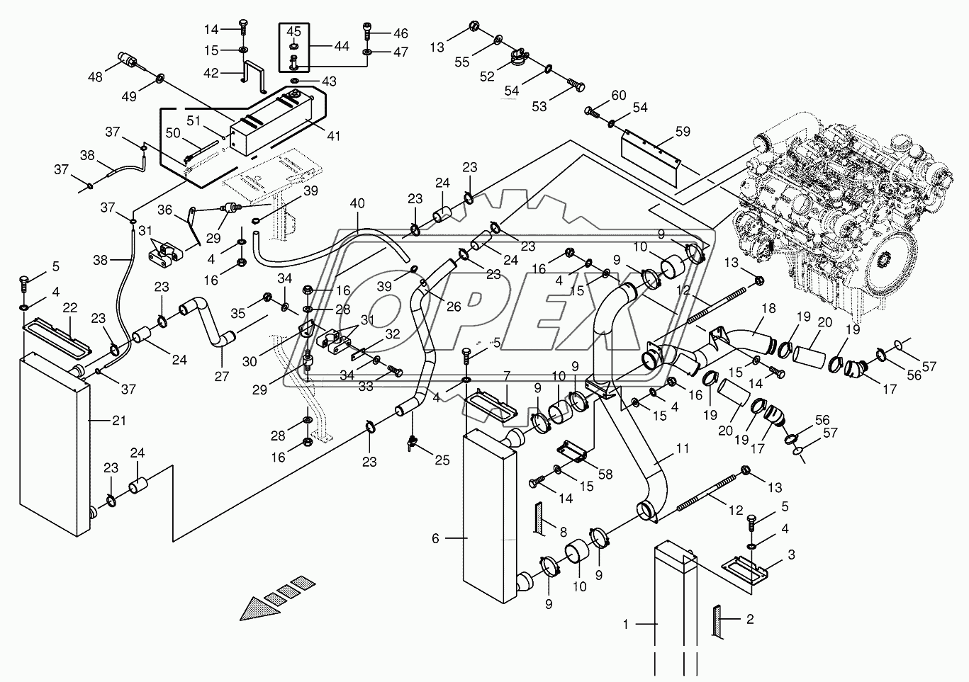 Condenser for air conditioner-cpl. 1