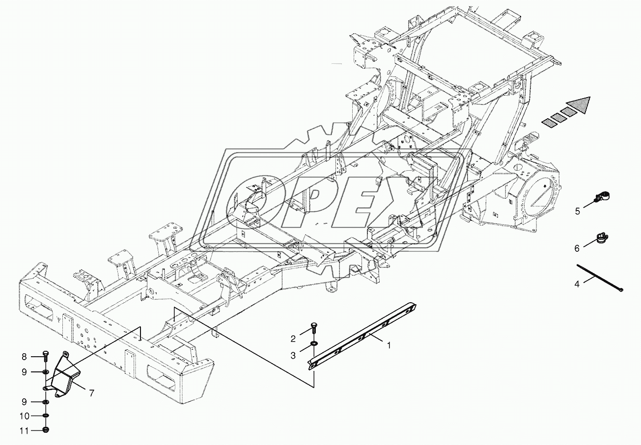 Wiring harness fastening