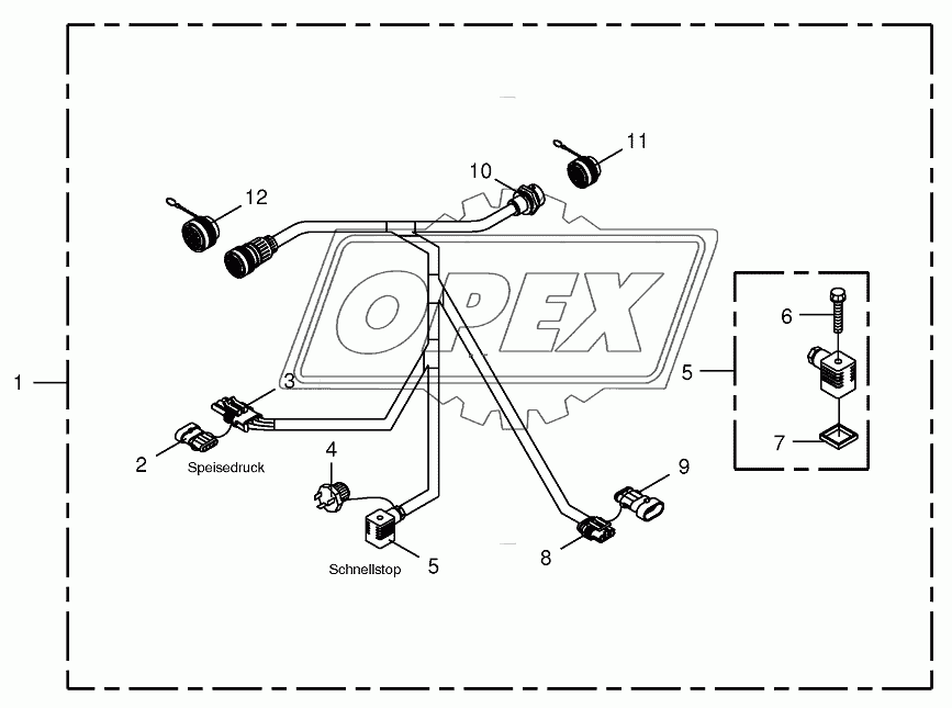 Wiring harness-CropControl/RockProtect