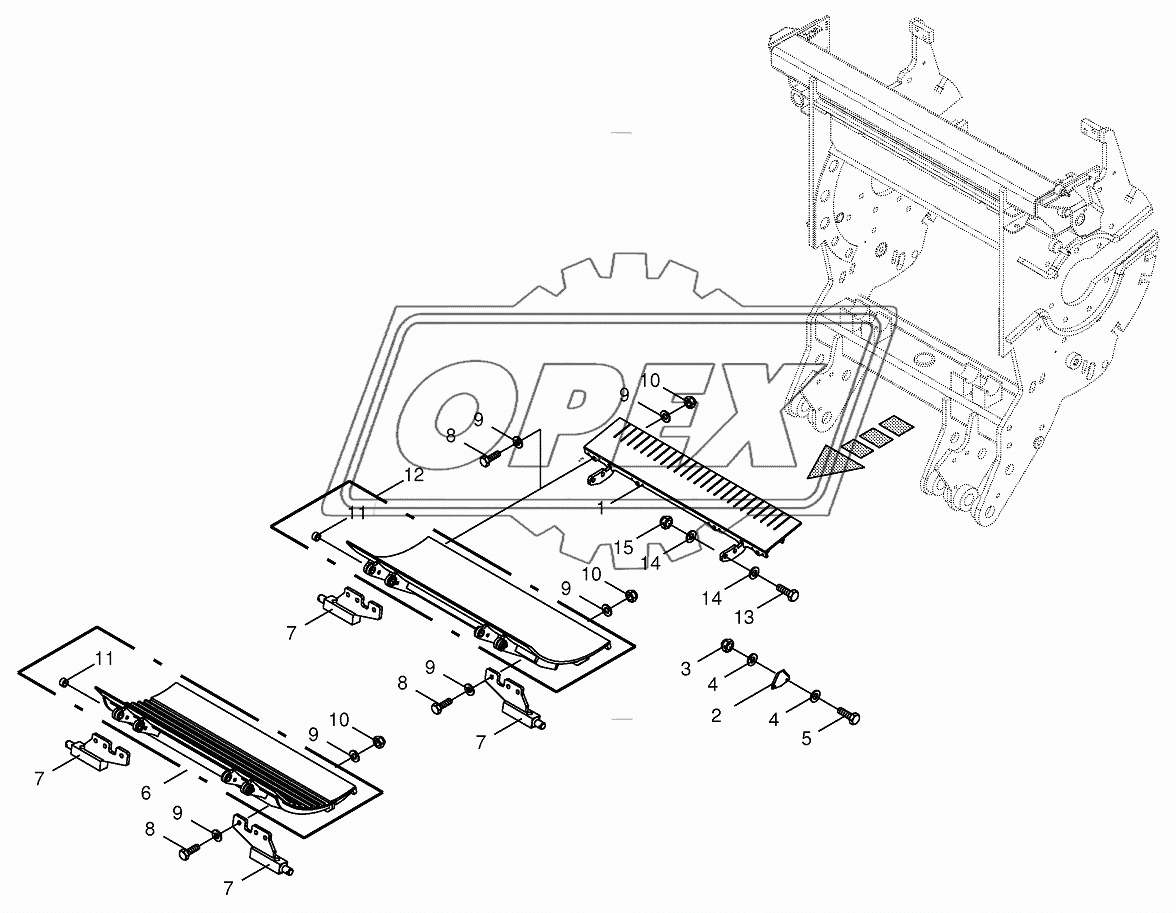 Husk/friction ground-spring-mounted