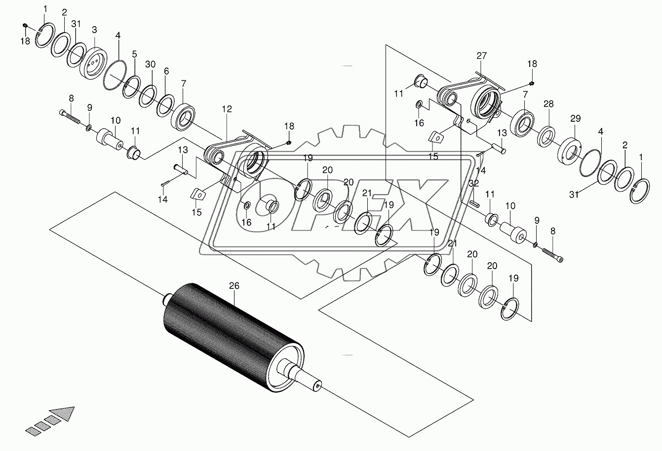 Roller front