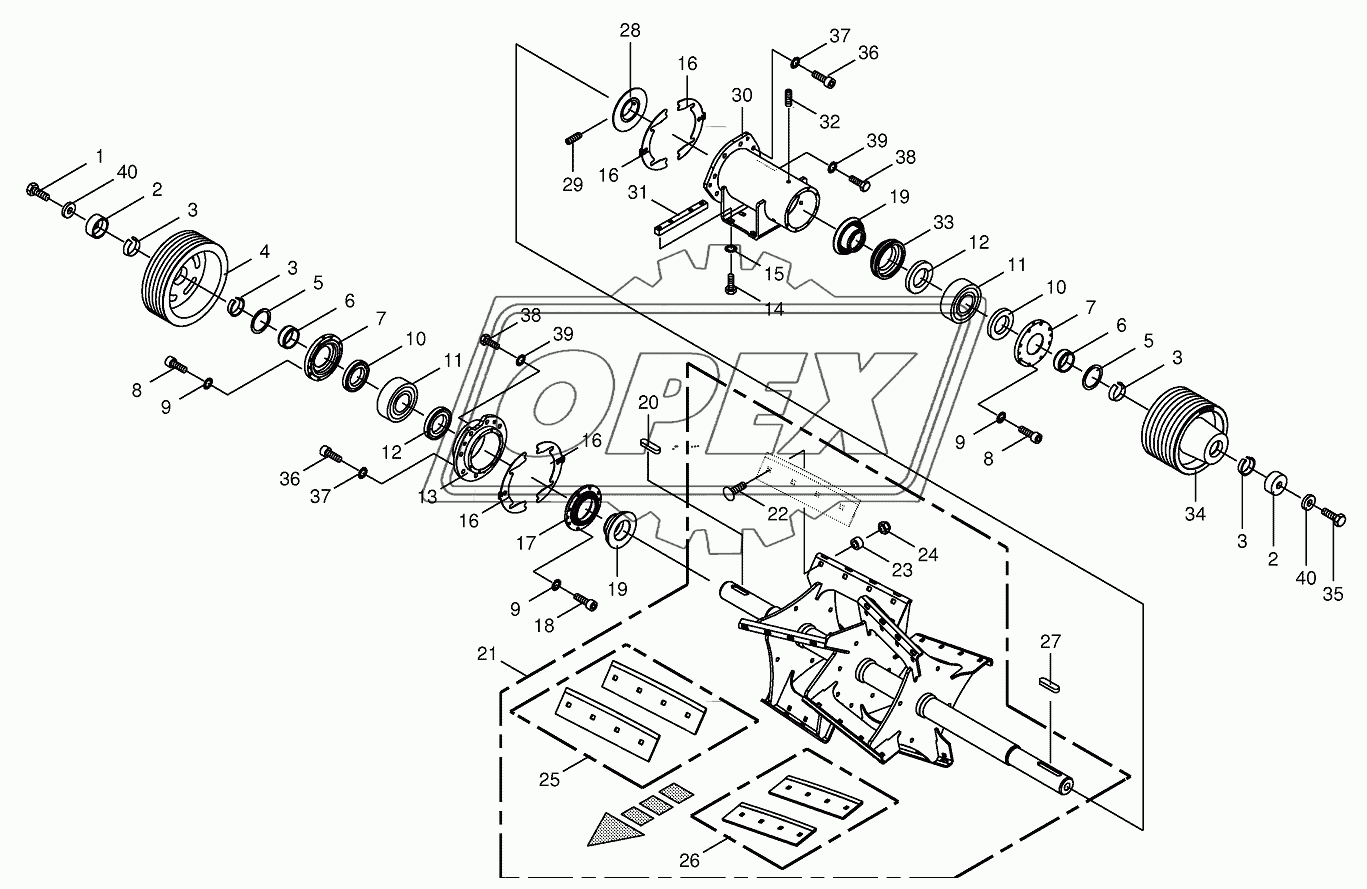 Discharge accelerator/bearing