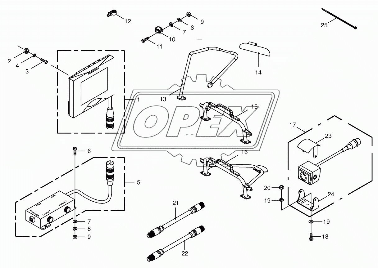 Camera surveillance/Rear view mirror 2