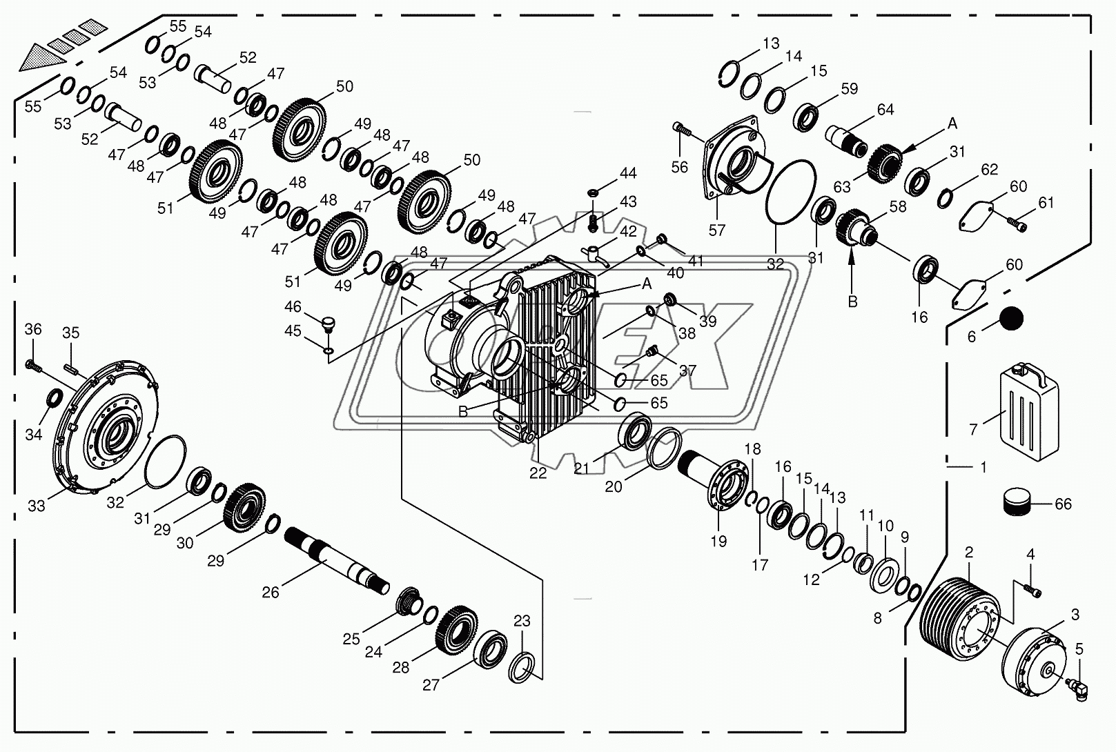 Motor output gear 2