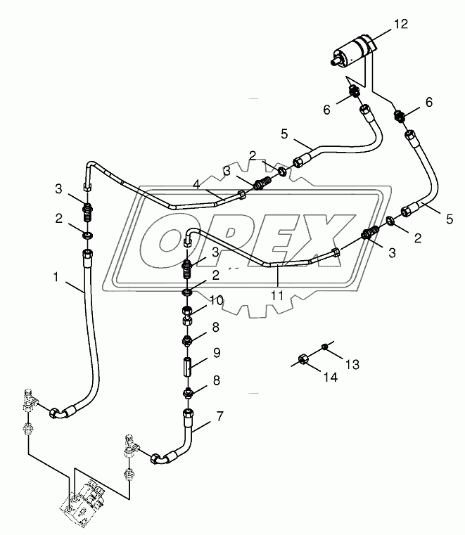 Hydraulics-sieve drive 1