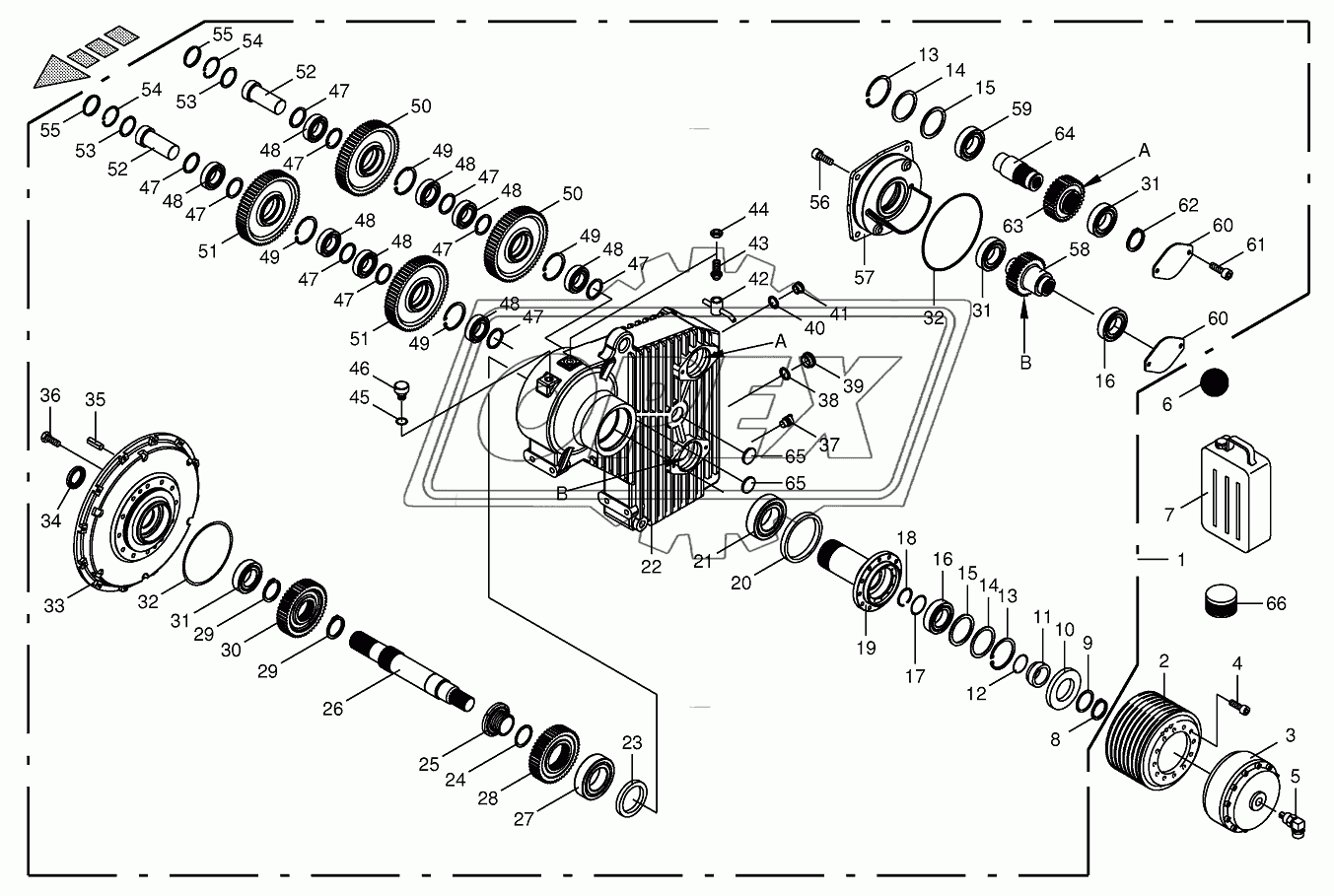 Motor output gear