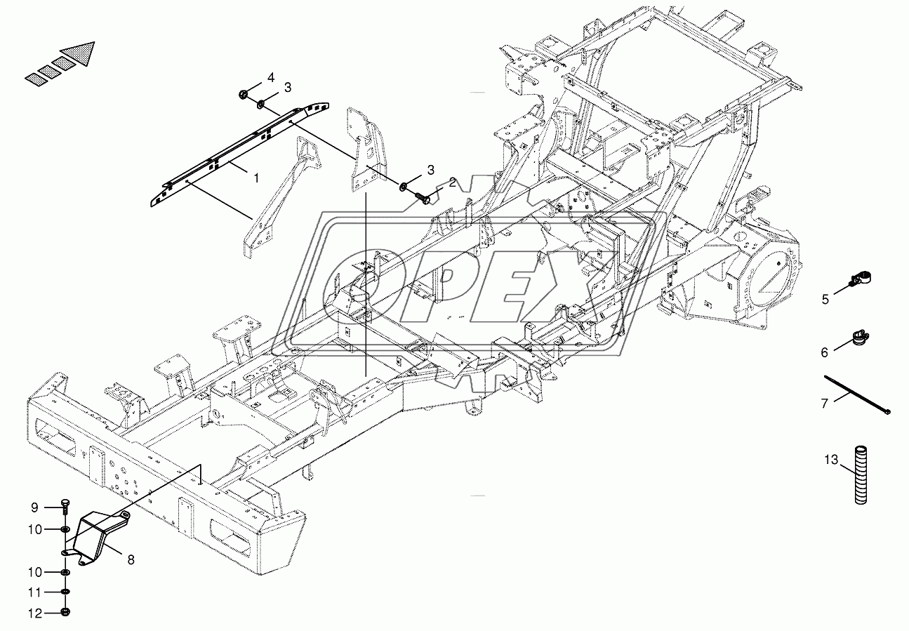 Wiring harness fastening