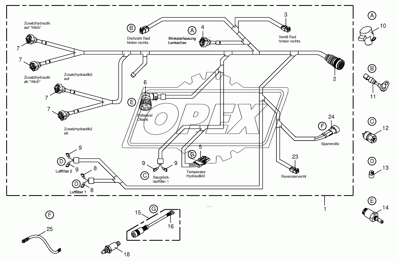 Wiring Harness-rear/drive valve