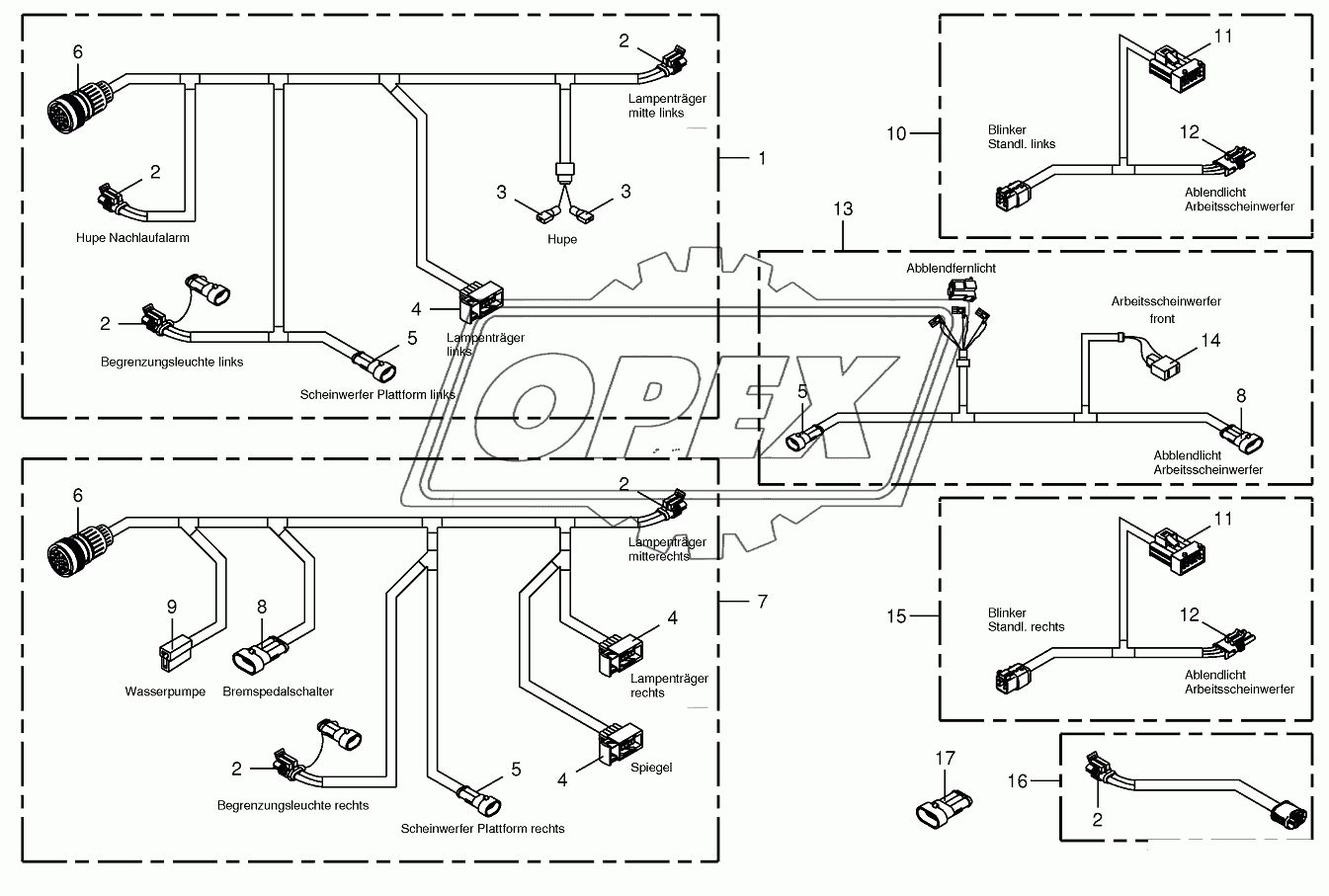 Wiring Harness-lighting-front