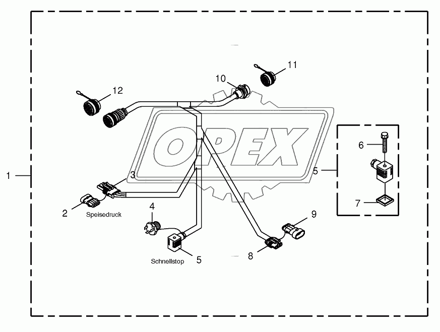 Wiring harness-CropControl/RockProtect