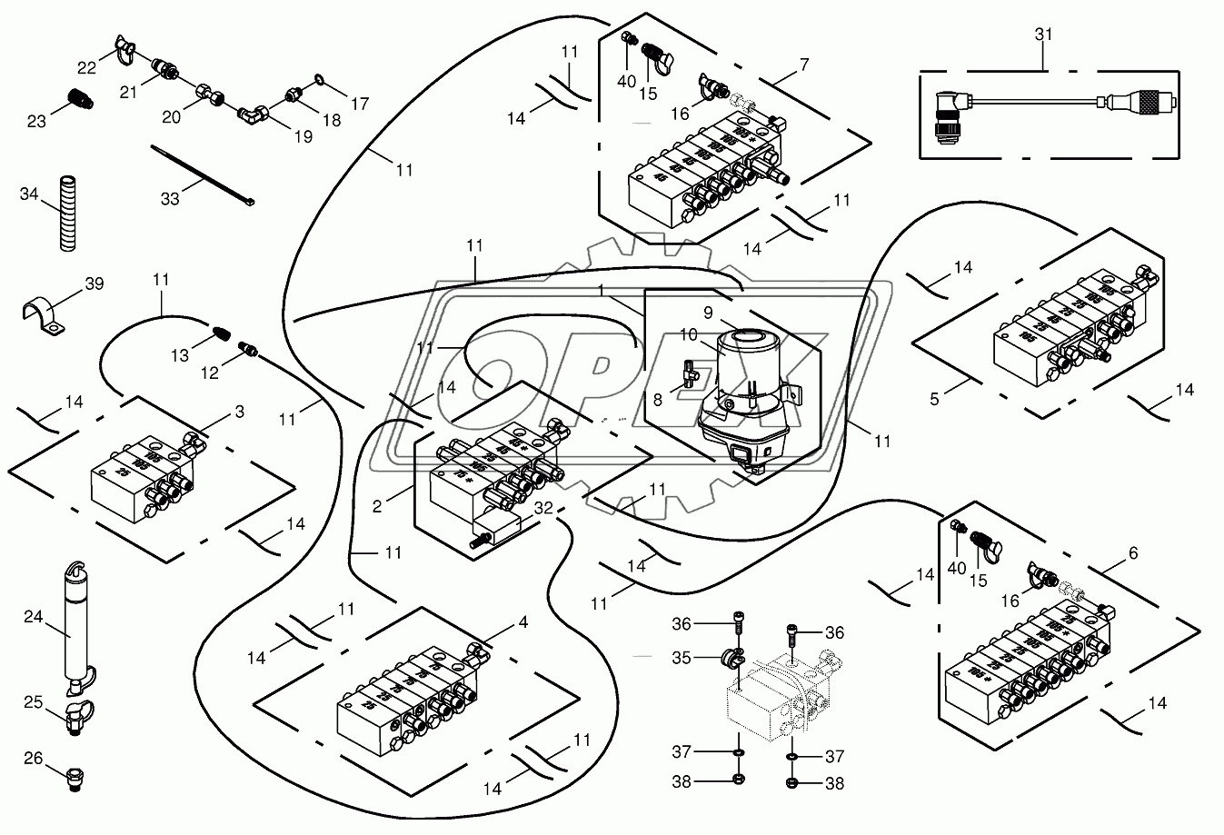 Central lubrication 863101