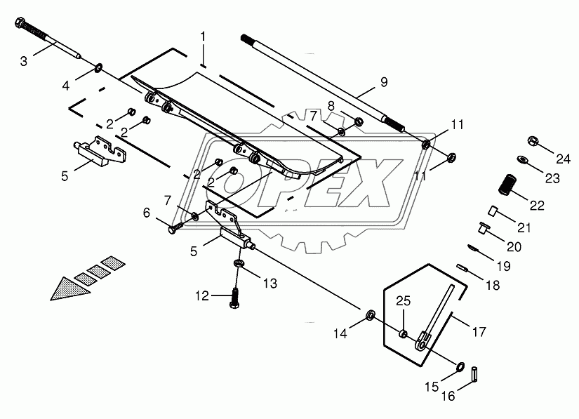 Drum base-spring-mounted